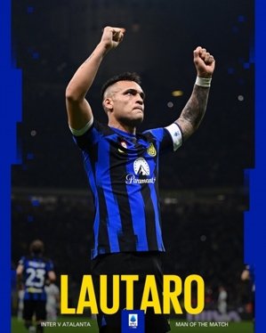 1 bàn thắng, 1 bàn thắng! Quan chức Inter Milan: Lautaro được bầu là cầu thủ xuất sắc nhất trận Atalanta 4-0