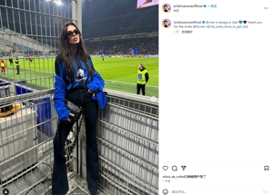 Vợ cũ của Matthäus được Thuram mời đến xem trận Inter Milan và đăng lời cảm ơn trên Instagram